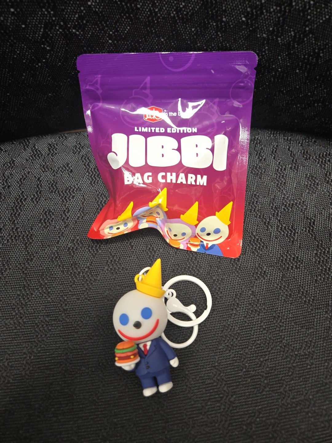 NEW: Jack In The Box Toy JIBBI Charm Keychain  “The Boss” RARE