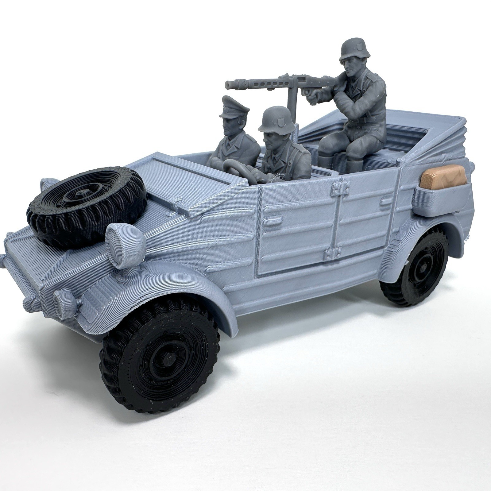 World War 2 Rolling KUBELWAGEN 1/32 Military Toy Soldier 3D Printed Vehicle Set