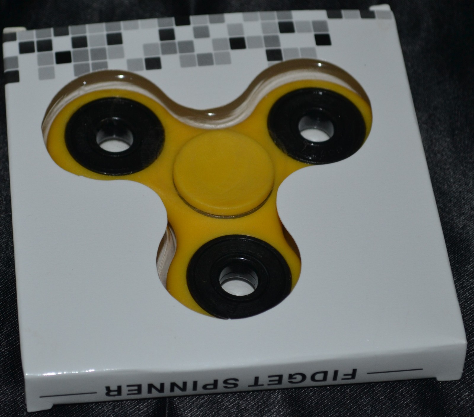 Yellow Fidget Spinner Kids Adults Toys ADHD, Autism Figet Spiner Stress Focus