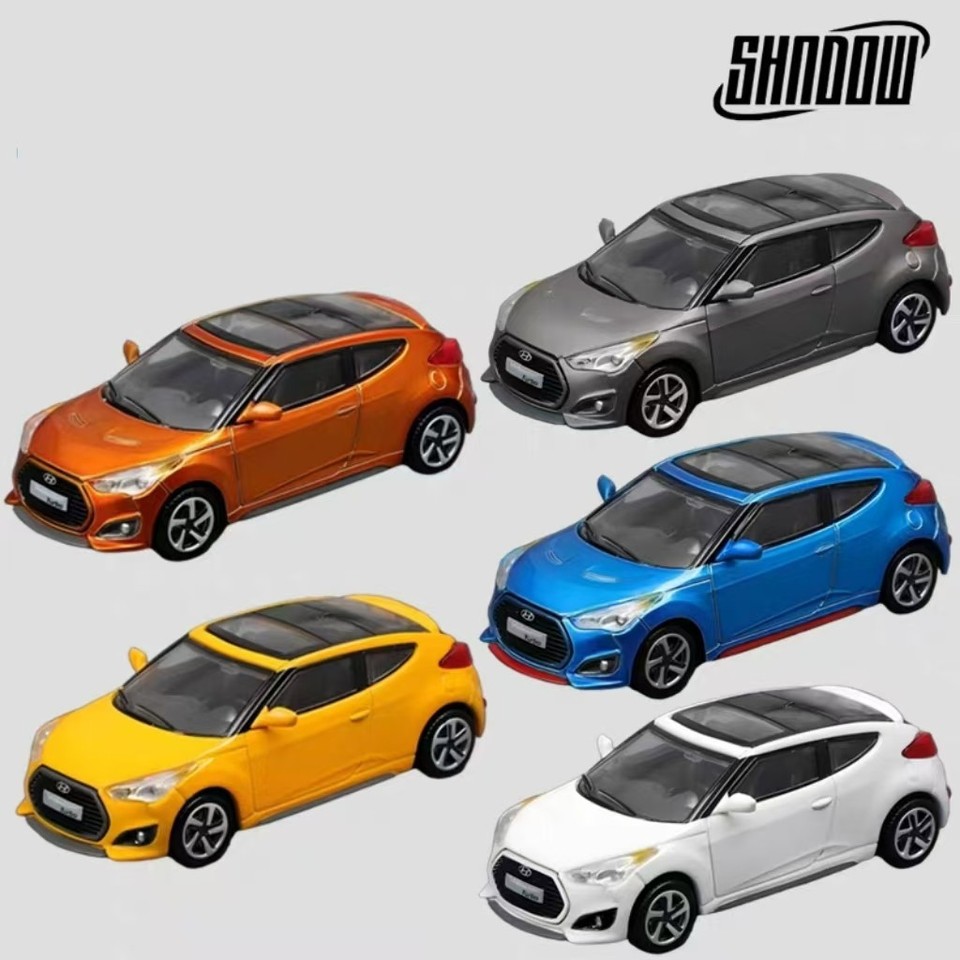 DCT/Shadow 1:64 Hyundai Veloster FS Turbo Alloy car Model Collectible Gift