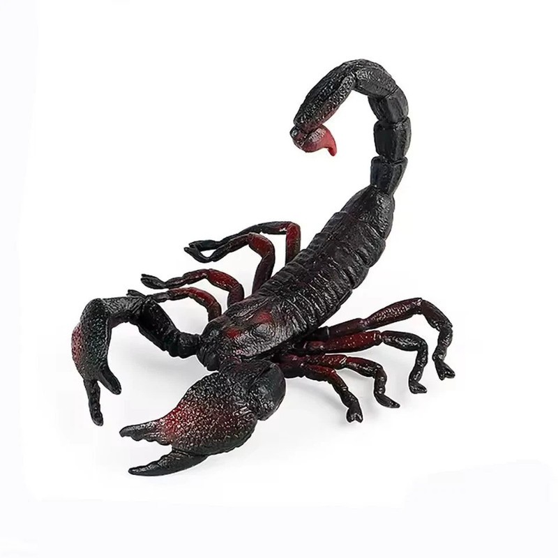 Black Scorpion Toy Action Figure Small Animal Figurine Doll Gift for Kids