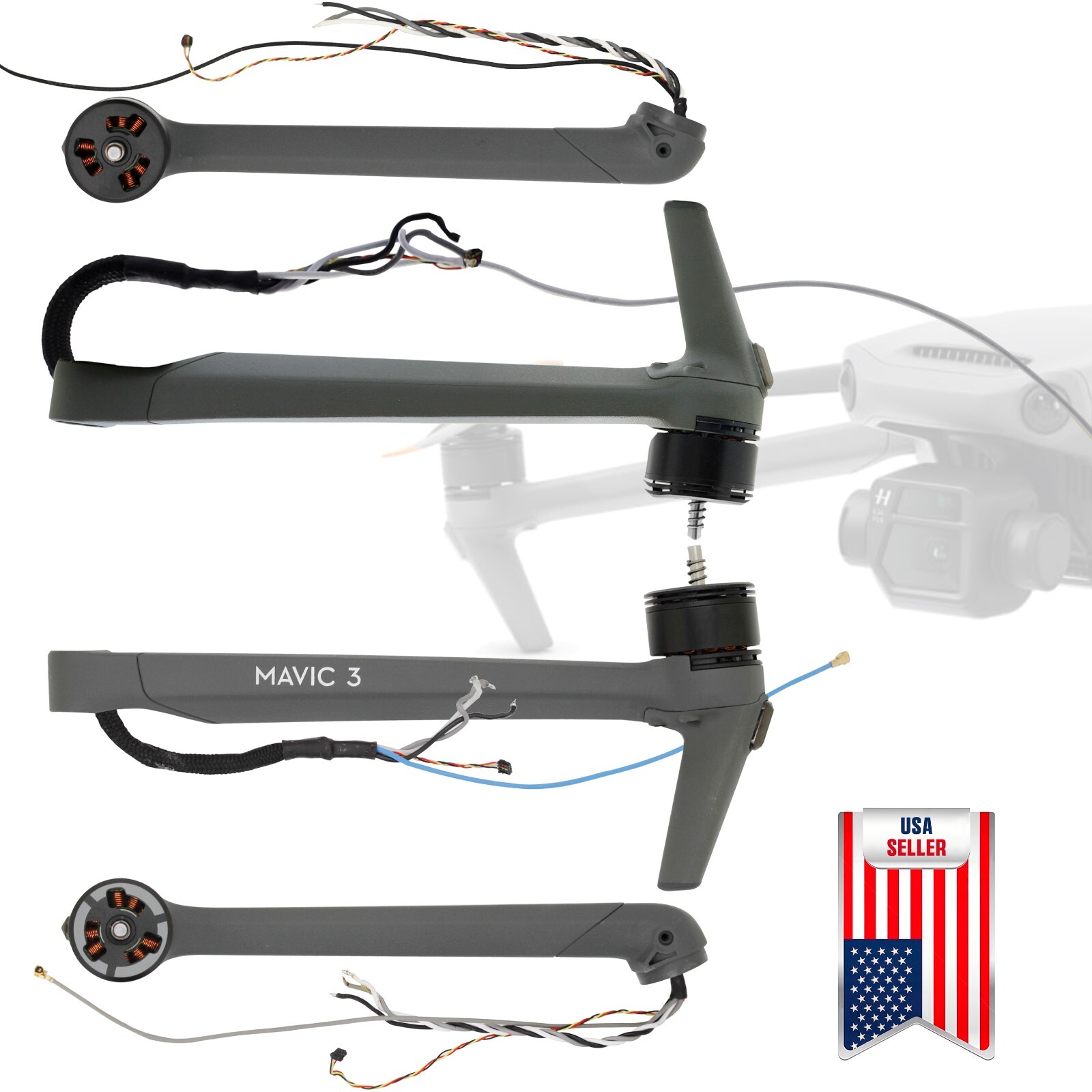 Original Left Right Front Rear Arm Shell + Motor For DJI Mavic 3 /Cine /Classic