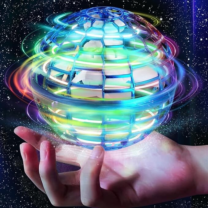 Flying Orb Ball Toys Hand Controlled RGB Light Magic Hover Boomerang Orb Spinner