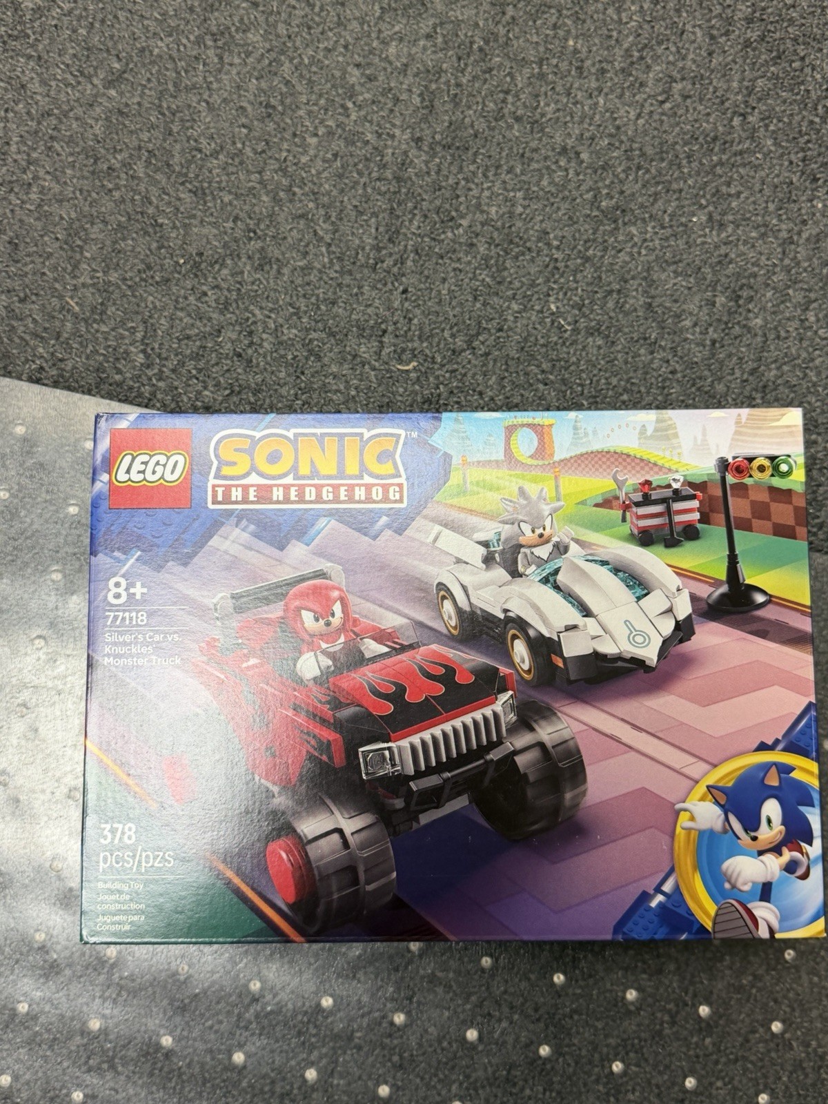 LEGO® Sonic Silver’s Car vs. Knuckles’ Monster Truck 77118