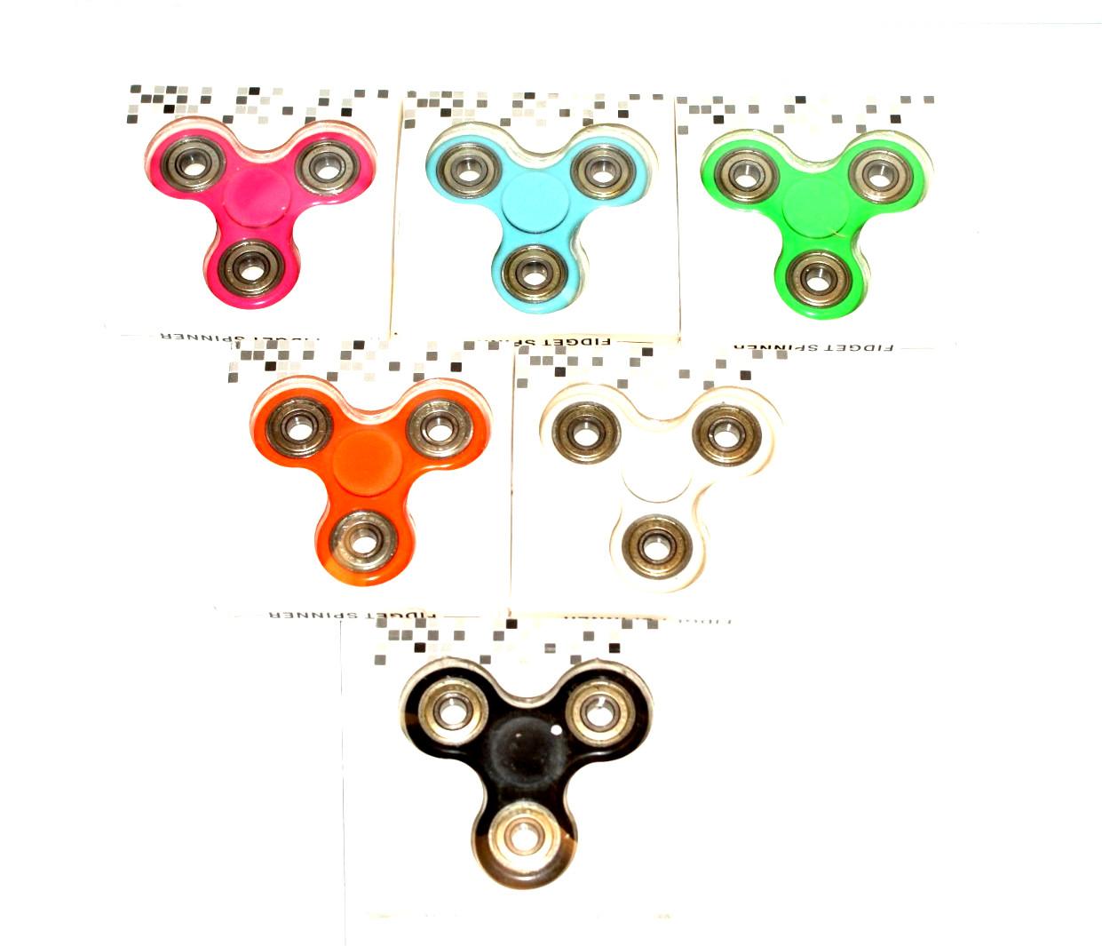 Fidget Spinners Toys 6 Pack Sensory Hand Fidget Pack Bulk Anxiety Toys Stress…