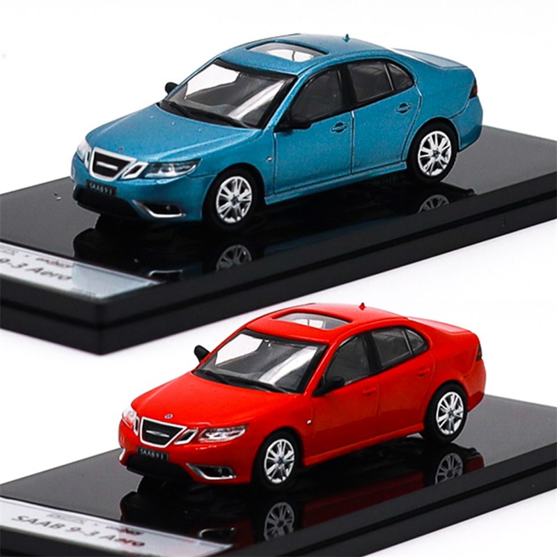 GCD x Enchery 1:64 Saab 9-3 Aero Sedan 2008 Diecast Model Car