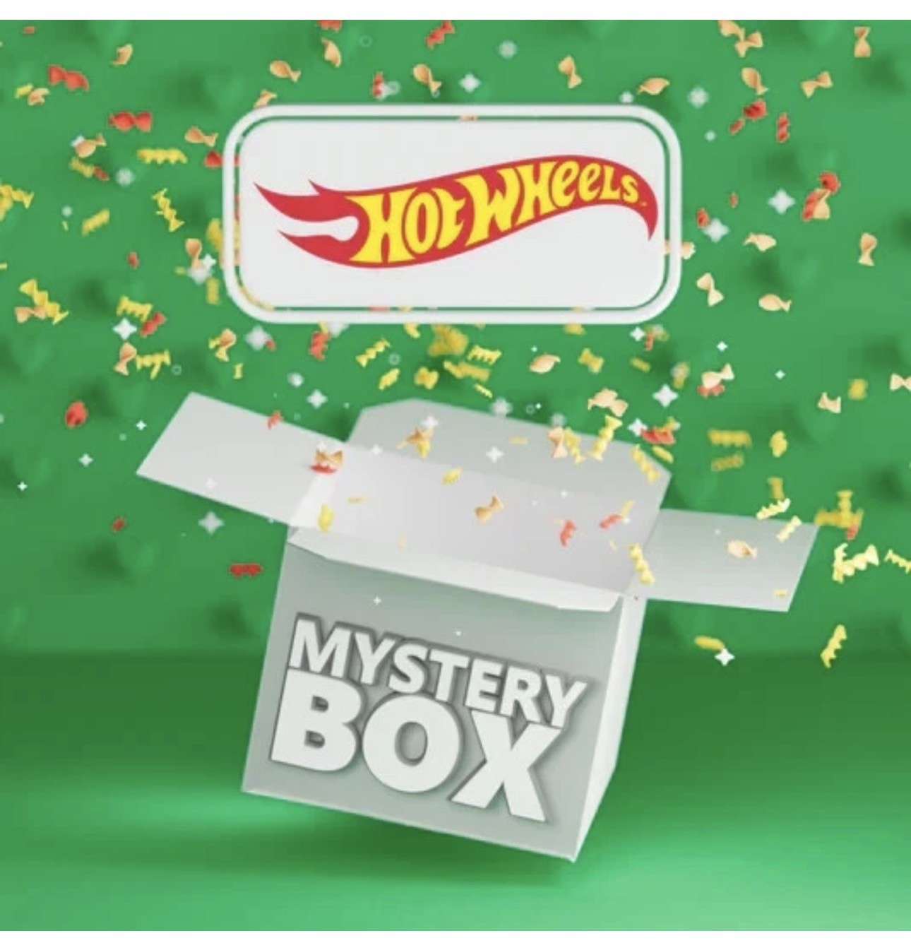 Hotwheels MYSTERY BOX  10 CARS, 2  TREASURE HUNT.    (12 Cars total)