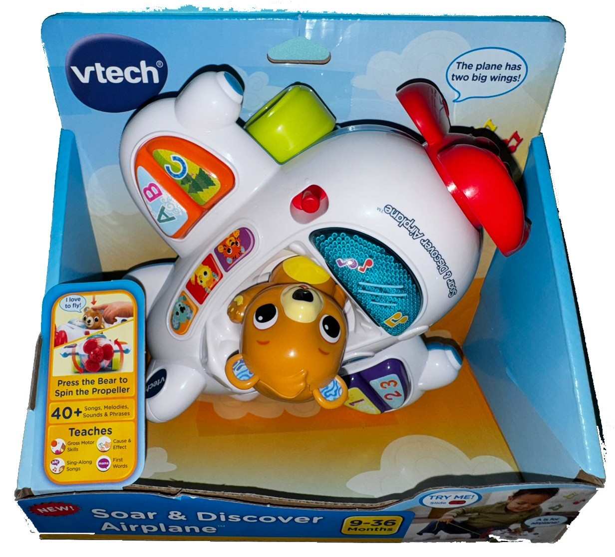 VTech VTech® Soar & Discover Airplane™ Push & Pull Toys Baby and Toddler Toys