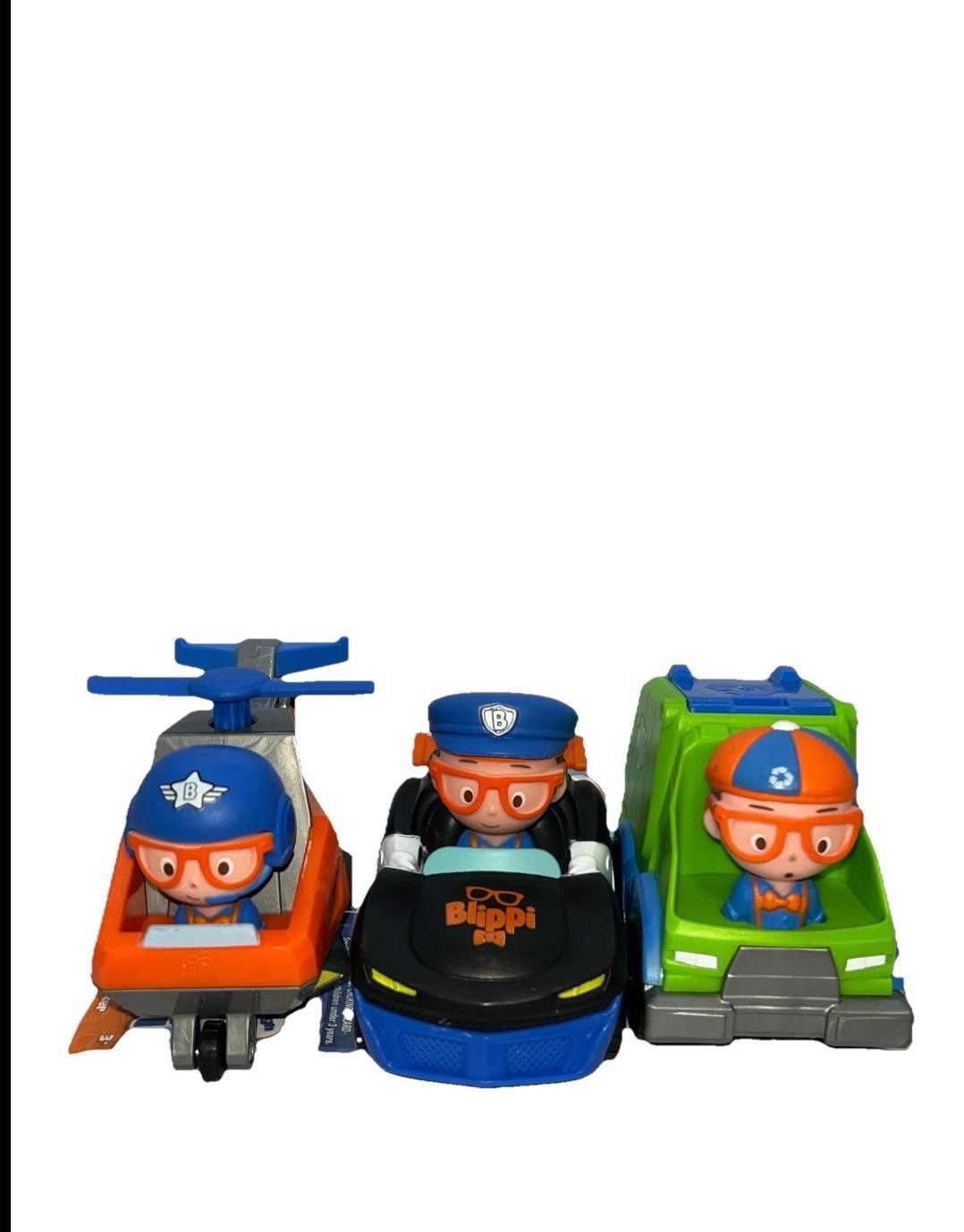 3 Pack Blippi Mini Vehicle Police Car & Helicopter ..