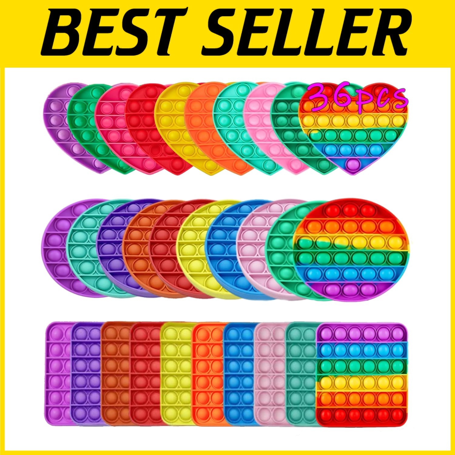 36 Pcs Fidget Toys Set for Stress Relief, Kids & Adults