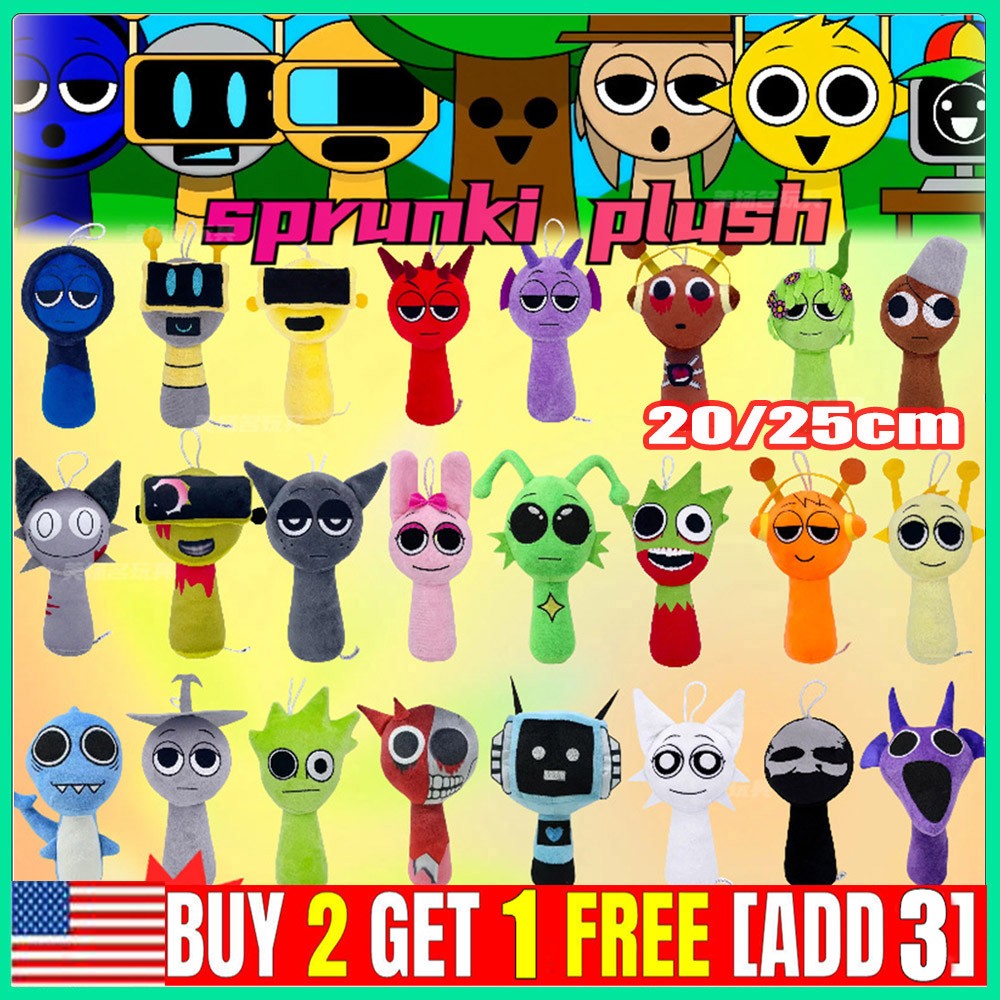Sprunki Plush Toys Horror Game Sprunki Oren Wenda Plushies Toys Stuffed Doll