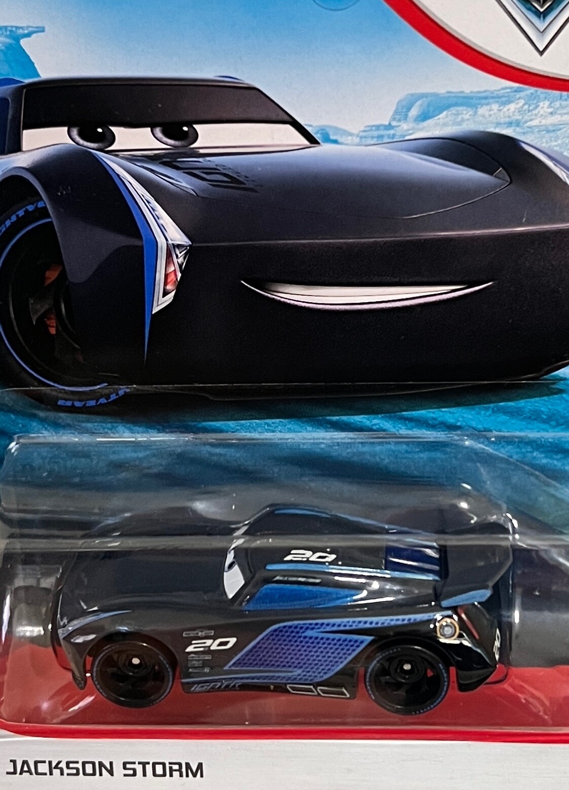 DISNEY PIXAR CARS “JACKSON STORM”, NEW IN PACKAGE, SHIP WORLD WIDE