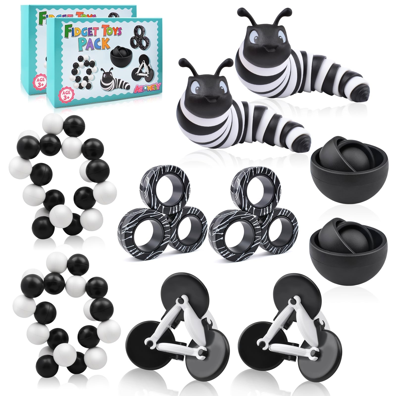 Fidget Spinner Adults Pack, Fidget Toys for Teens, 10PC Sensory Toys Set for …