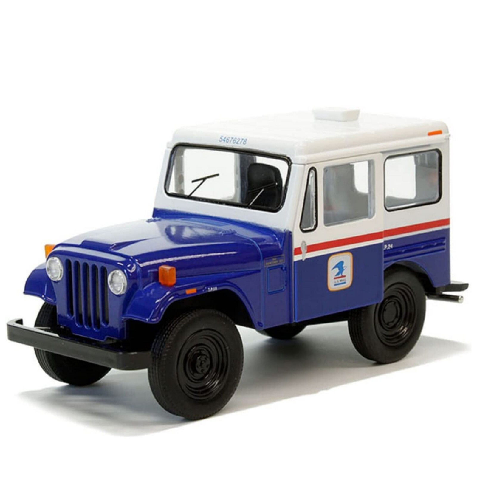 5433) Kinsmart 5”  1971 Jeep DJ-5B (USPS) Diecast  Toy Car 1:26 – (W & B) Color