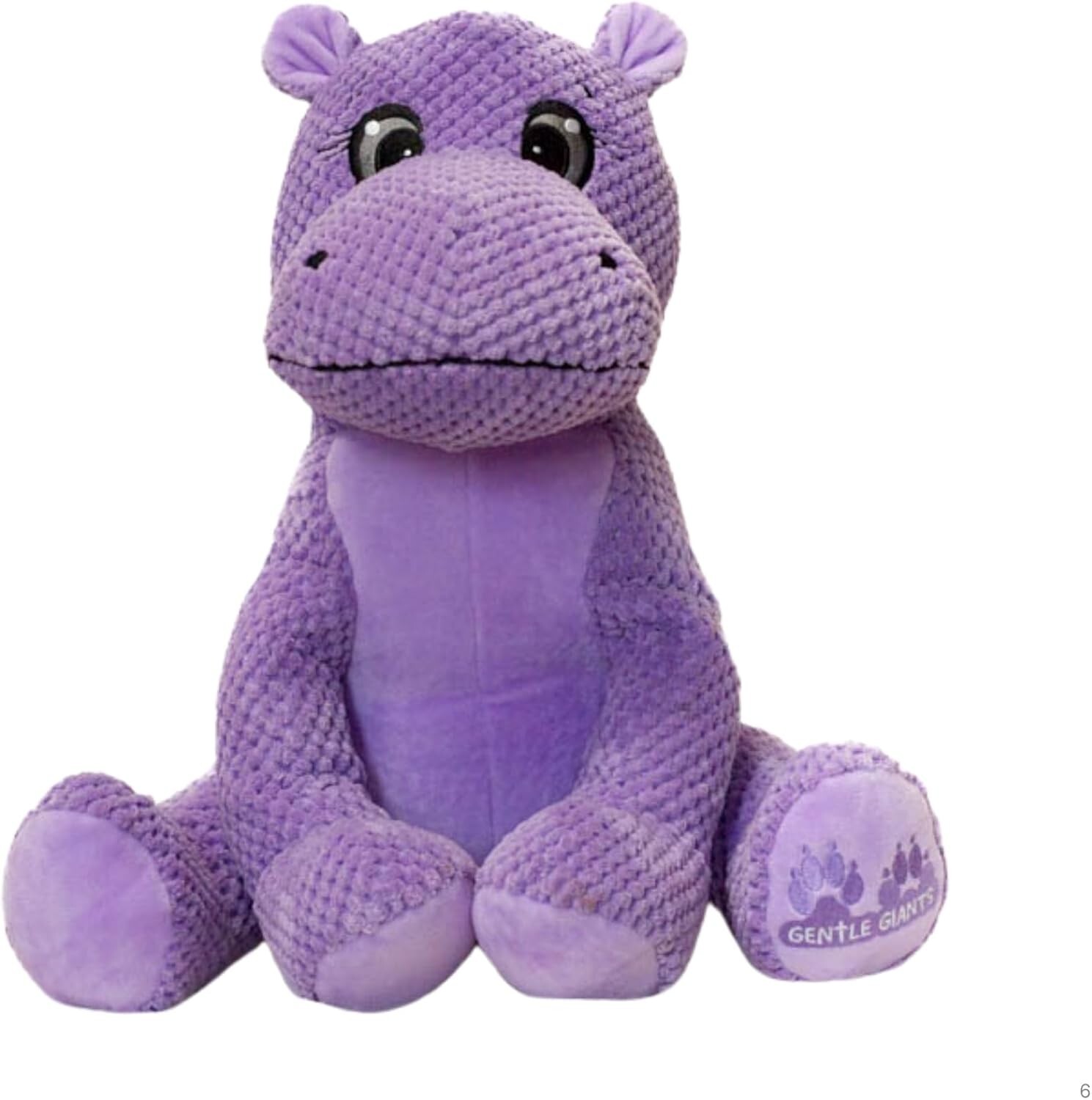 Gentle Giants Plush Hippo Dog Toy Heavy Duty Large Dog Toy, No Squeaker Hippo