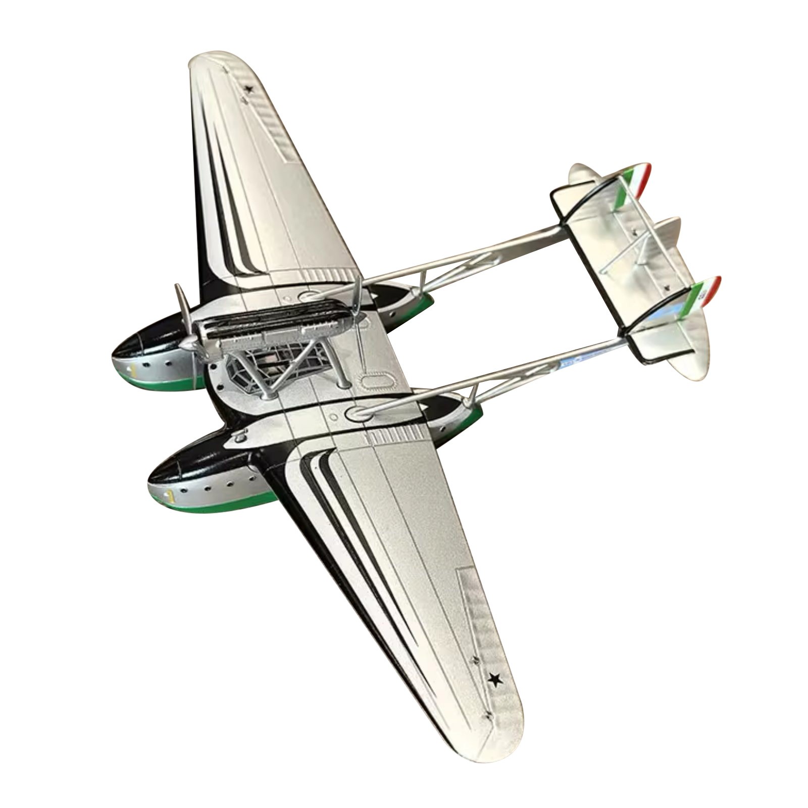 Diecast Alloy 1/144 Scale WWII SIAI-Marchetti S.55X FlyingBoat Plane Model Gift
