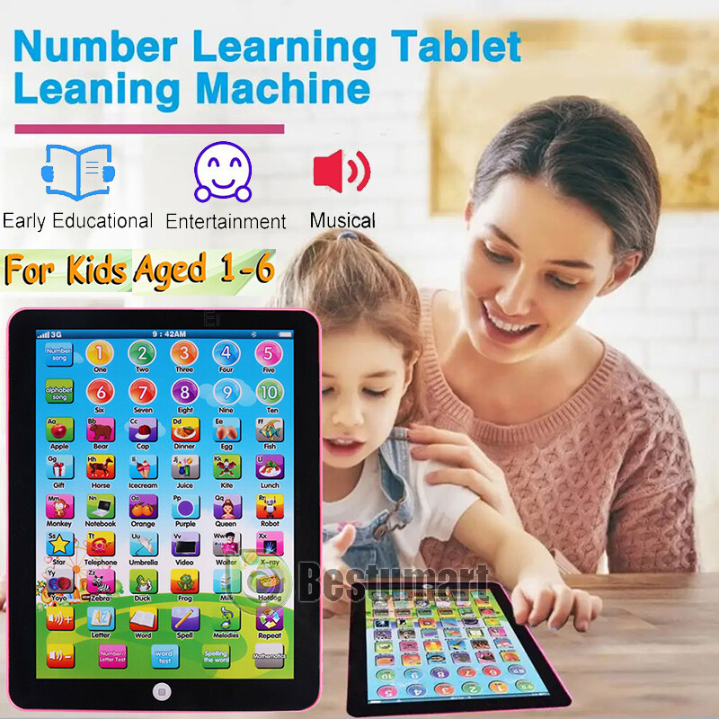 Educational Learning Tablet Musical Pad Toy for Age 1 2 3 4 5 6 Years Old Grils