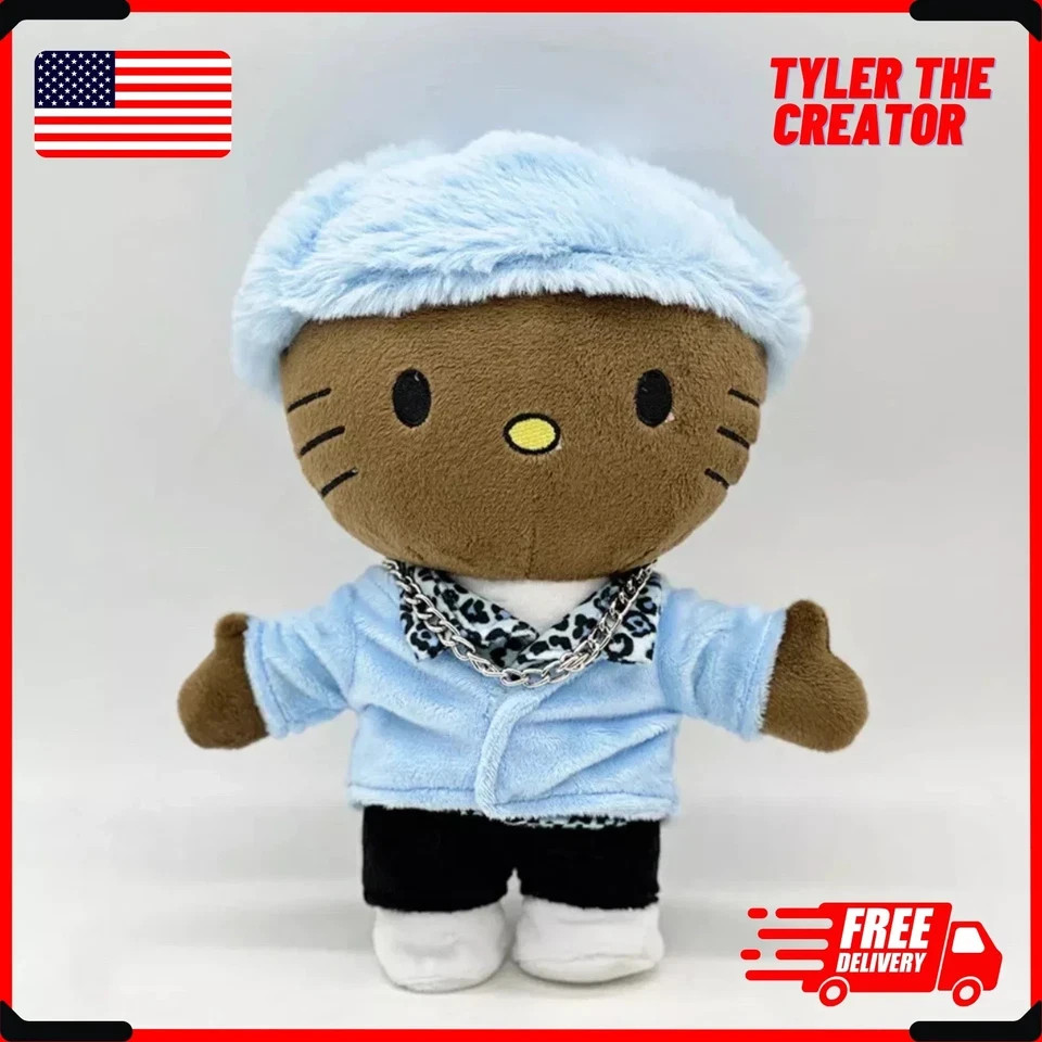 Hello Kitty TYLER THE CREATOR Figure Plush Doll Fans Collection Toys Gift