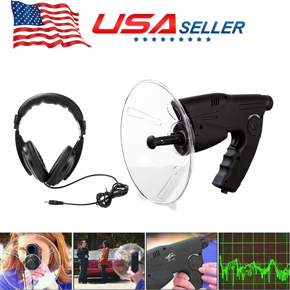 328ft Parabolic Sonic Listening Amplifier Device Microphone Spy Bionic Ear Sound