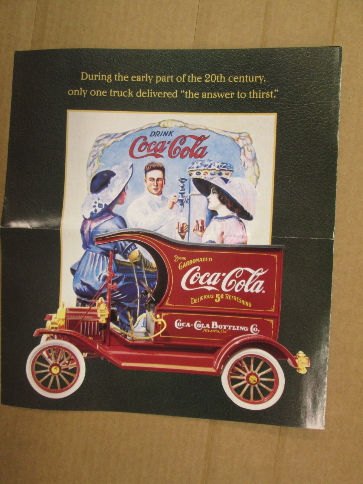 Franklin Mint Brochure Ford Model T Coke Delivery Truck