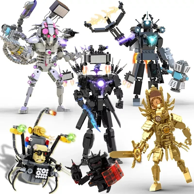 Skibidi Toilet Building Blocks Toys Titan man Cameraman Speakerman Bricks Toys