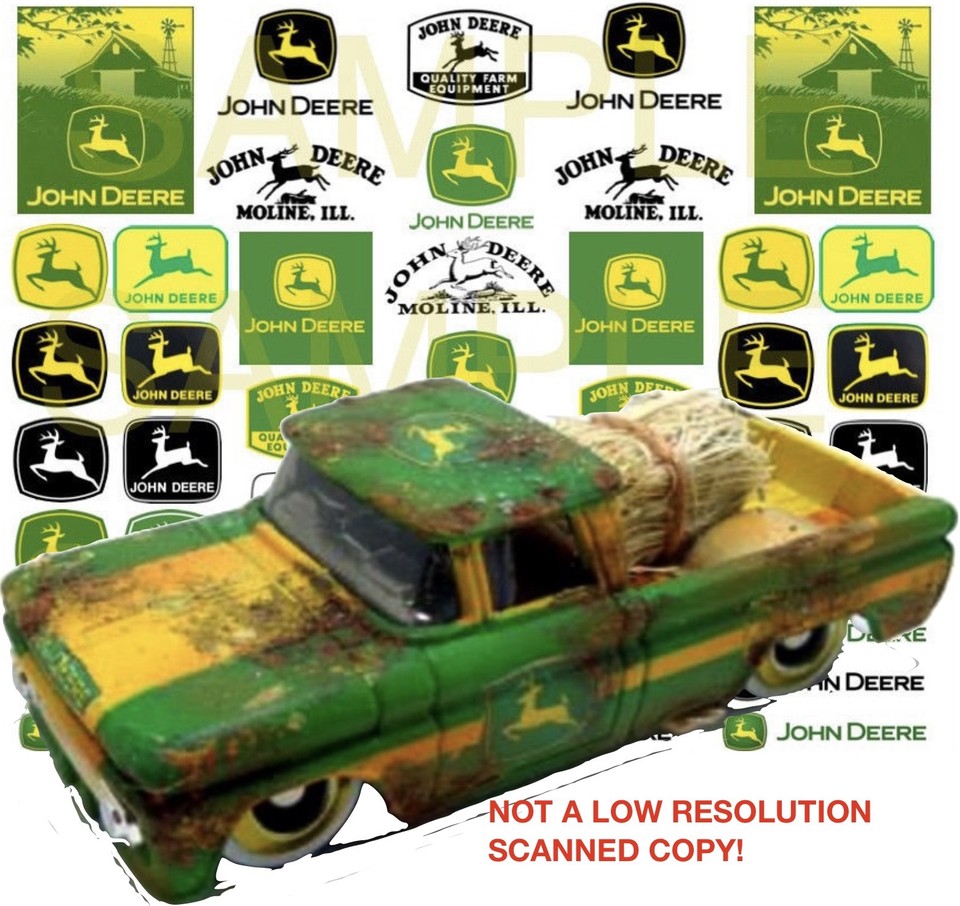 John  1:12, 1:18, 1:24, 1:32, or 1:64 water slide decals slot car rc model