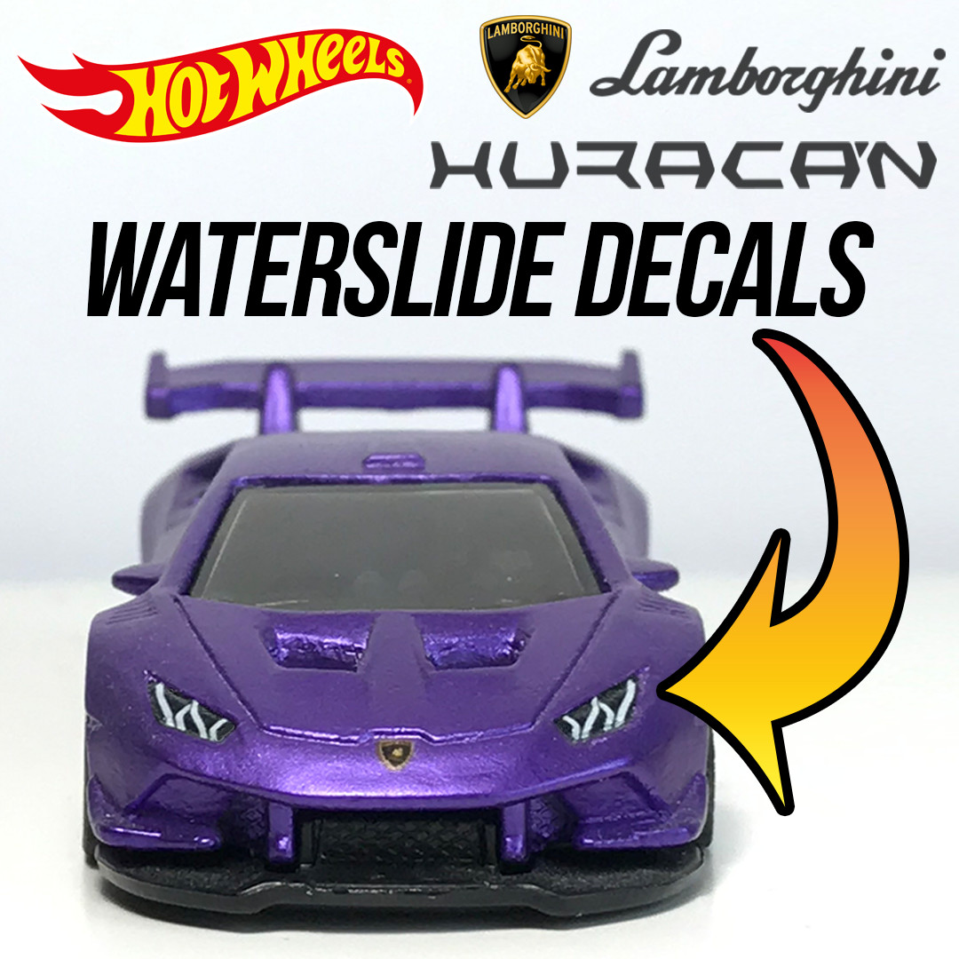 1/64 LAMBORGHINI HURACAN LB / SUPER TROFEO Custom WaterSlide Decals for Hot