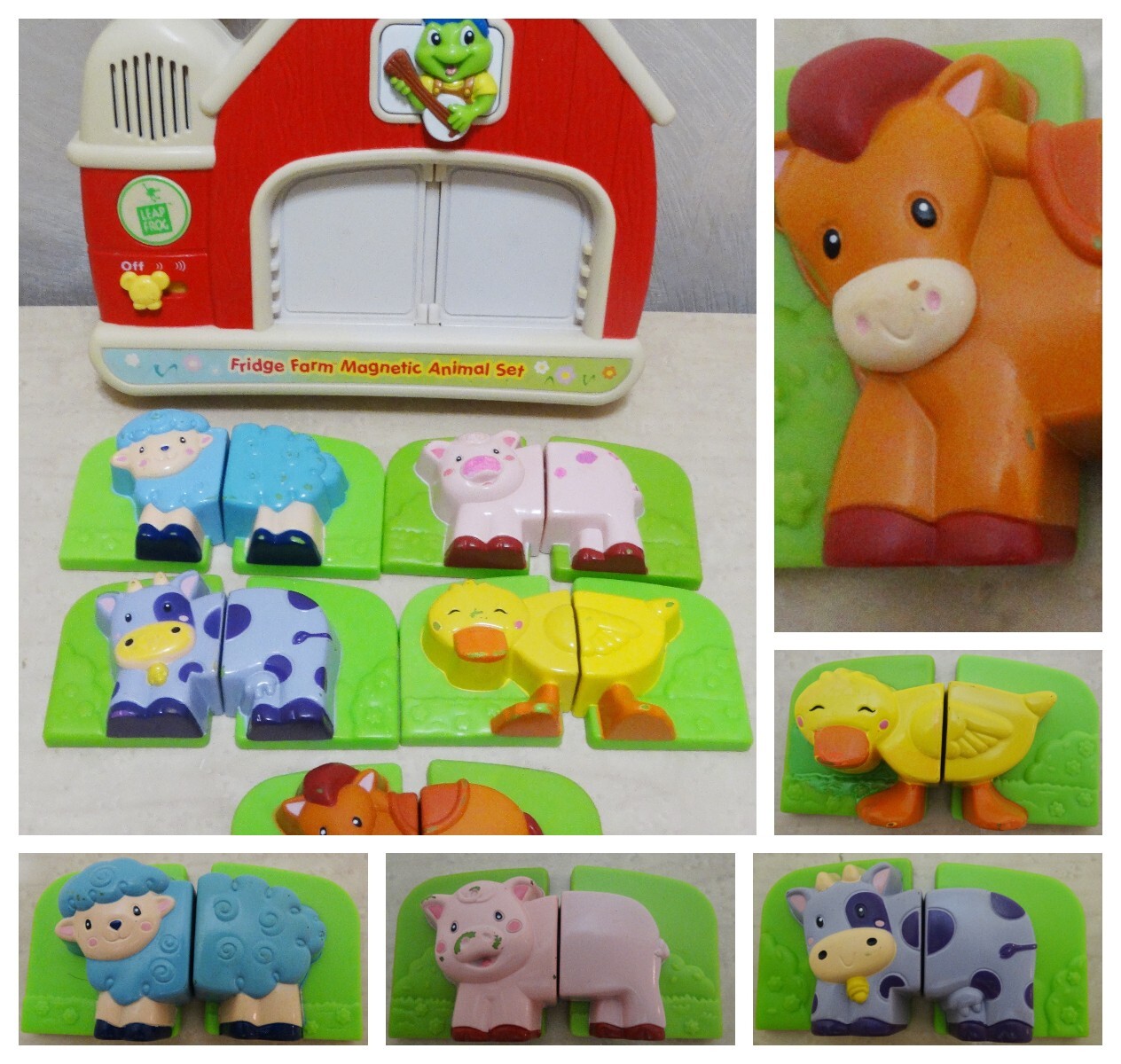 LeapFrog Fridge Farm Magnetic Animal Set SYSTEM Complete or REPLACEMENT pieces