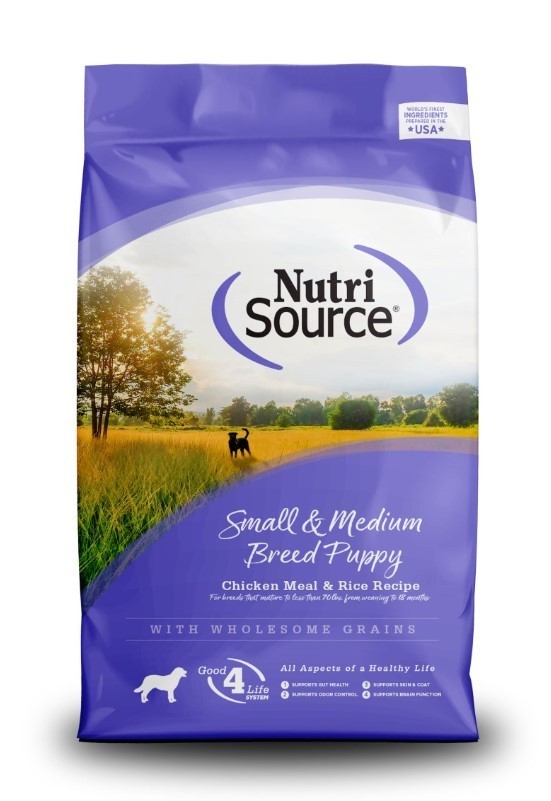 NutriSource Dog Food – Small & Medium Breed Puppy 26 lb FREE SHIPPING!