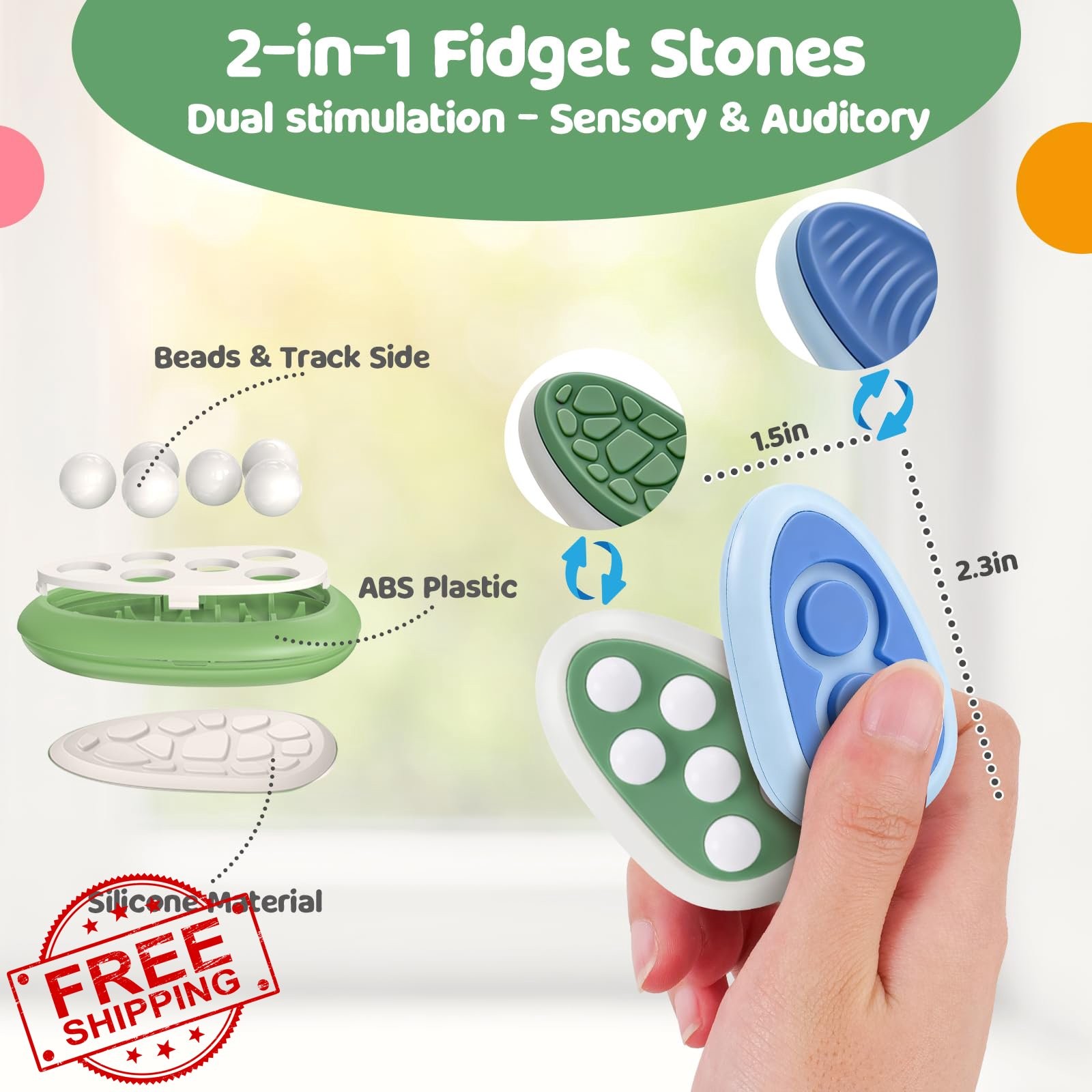 Fidget Toys Adults 4 Pack Sensory Calming Desk Toys ADHD Autism Focus