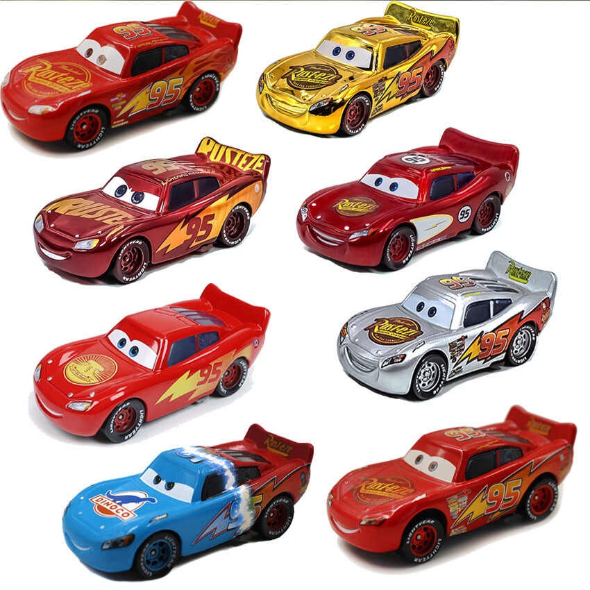 McQueen Series Lightning McQueen Model Car Disney Pixar Cars Toy Diecast 1:55