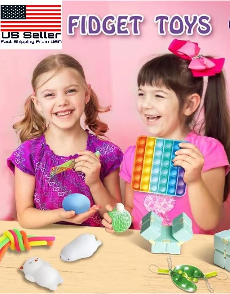 31 Pcs Fidget Toys Pack Stocking Stuffers for Kids, Adults Stress Relief Sensory