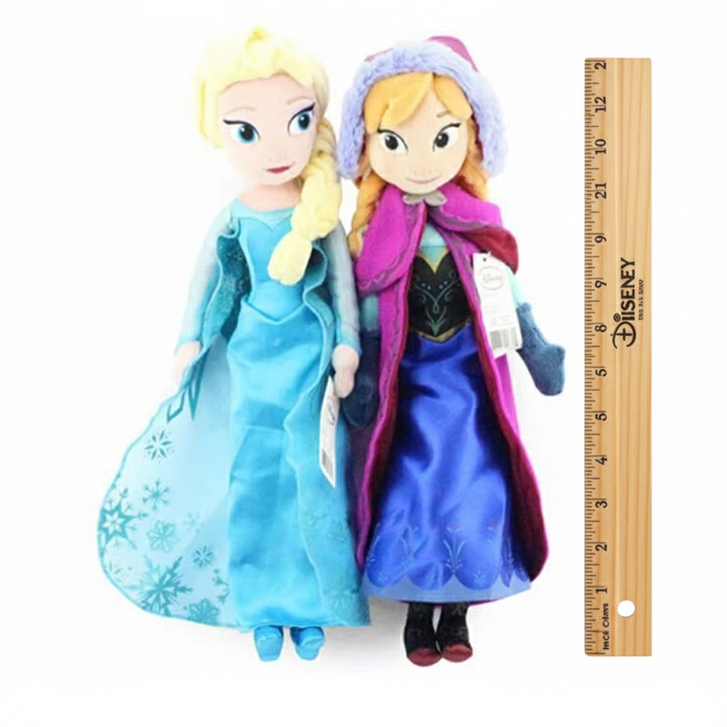 16″ inches Disney Frozen Movie Queen Elsa & Anna Plush Soft Doll Gift Collection