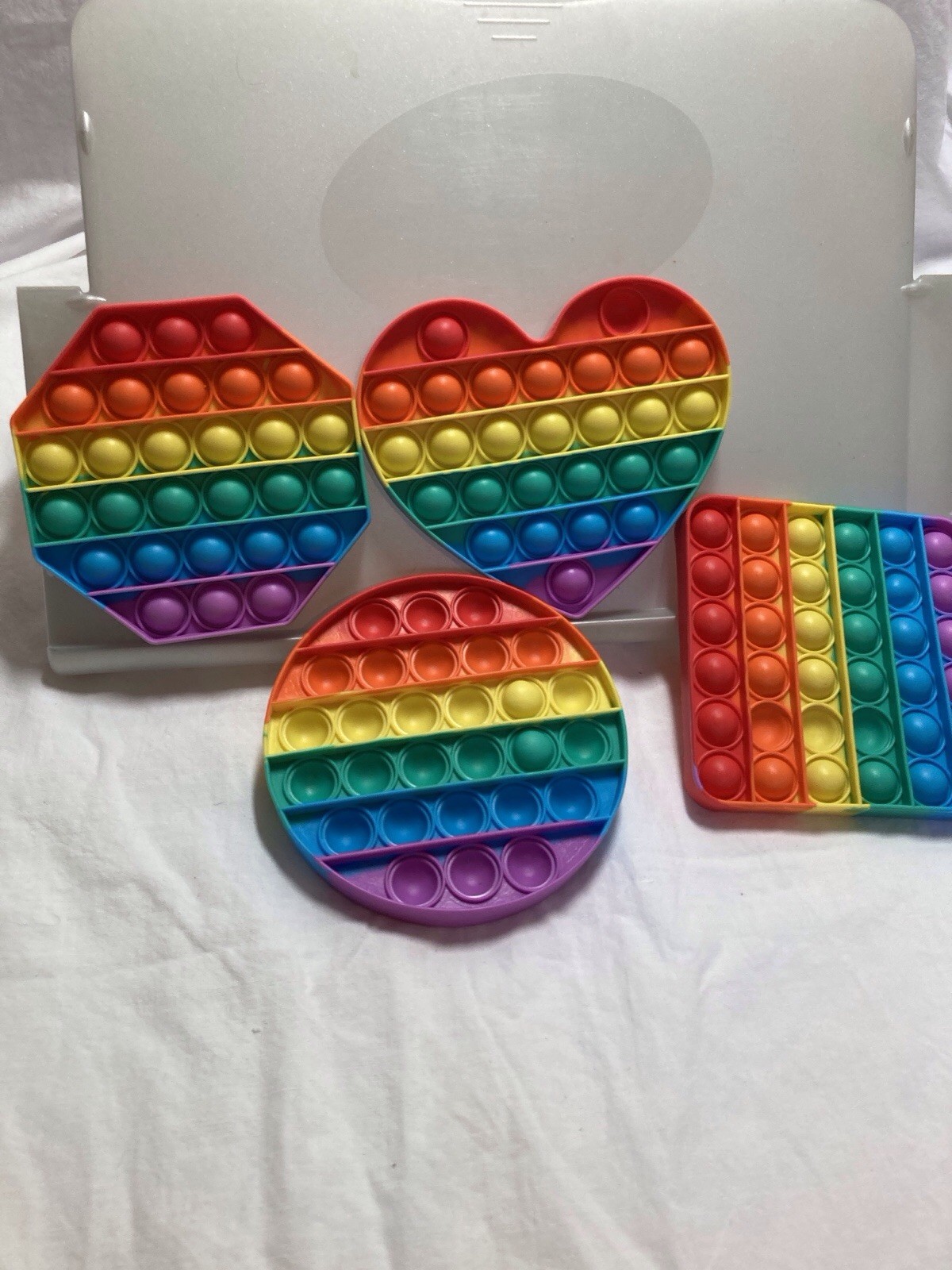 Set of Four Bubble Fidgets. Fidget Toys for Kids Stress Relief and Sensory