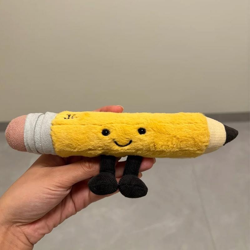 Plush Smart Stationery Pencil Soft Toy 22cm Rare Retired Plush Trending Gifts