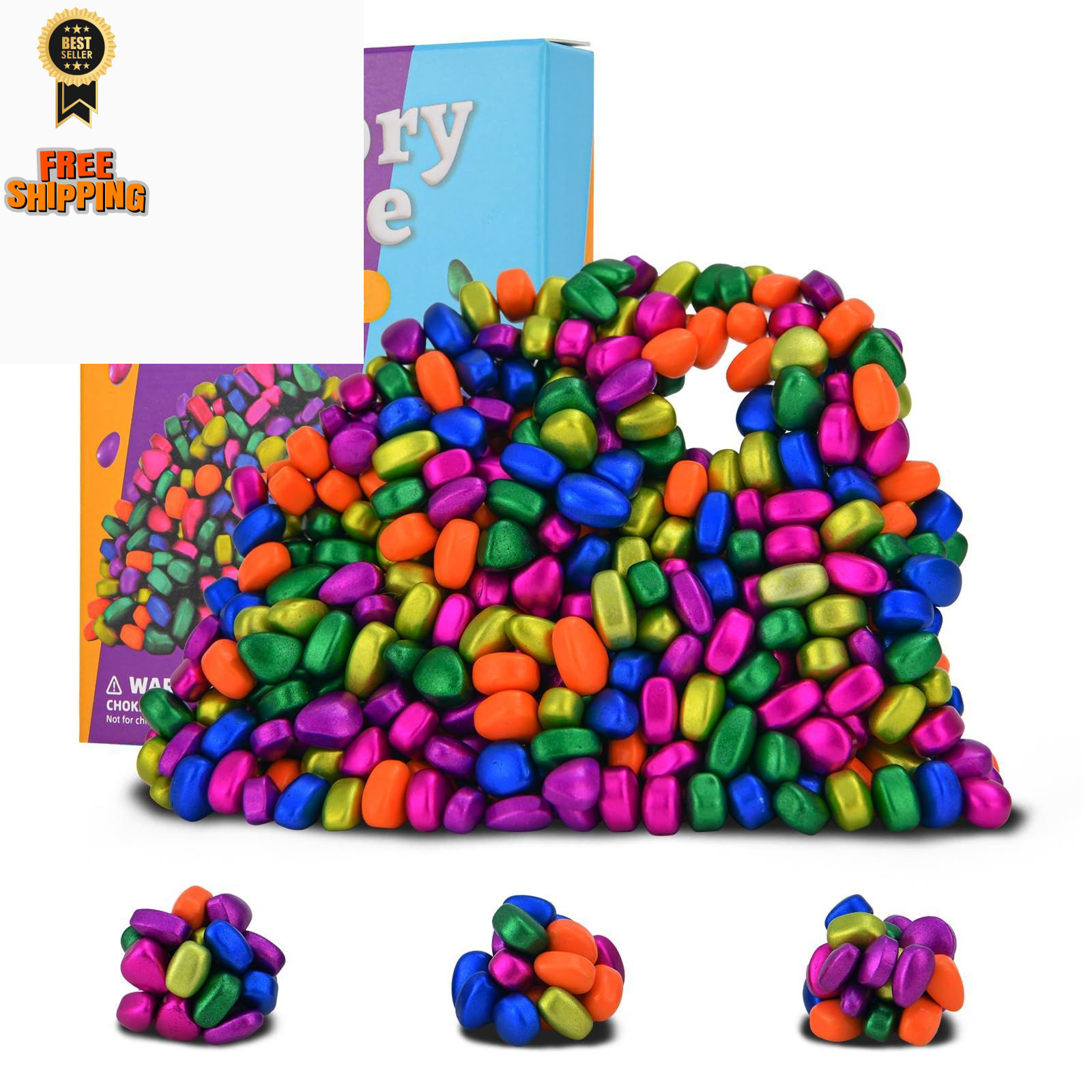 550pcs Fidget Toys Adults,Stress Relief Sensory for Autism ADHD 6colors