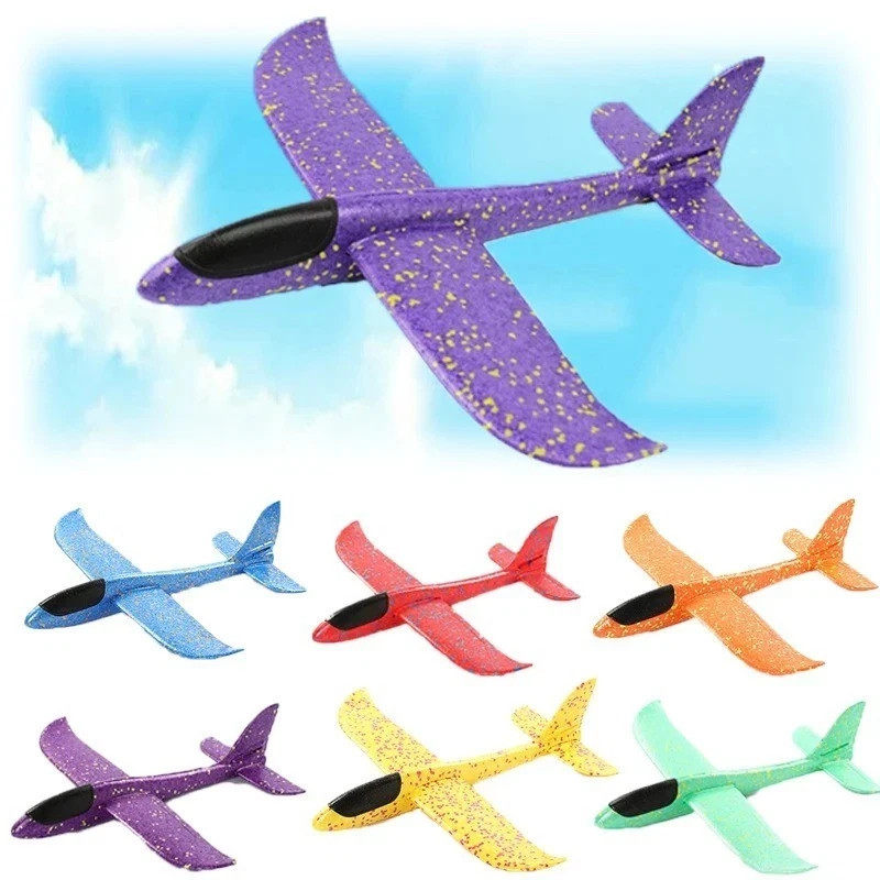 48cm Large EVA Foam Glider Airplane Hand Throw Flying Toy for Kids Outdoor