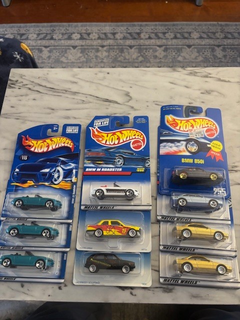 Hotwheels BMW collection you pick 90’s/2000 NIB (850i, 325i, roadster, and more)