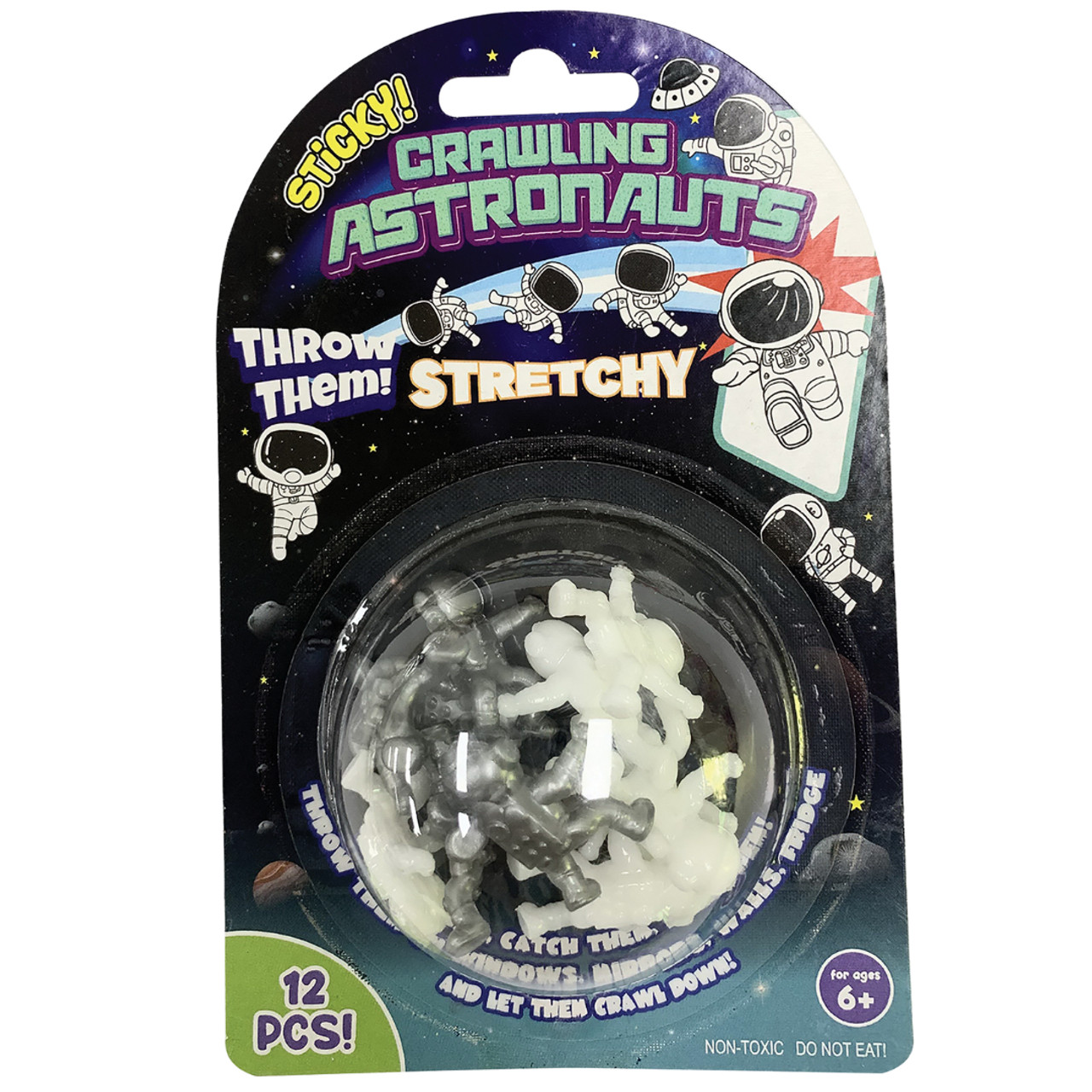 Sticky Crawling Astronauts 12 pcs Stretchy Climbing Rolling Space Favors