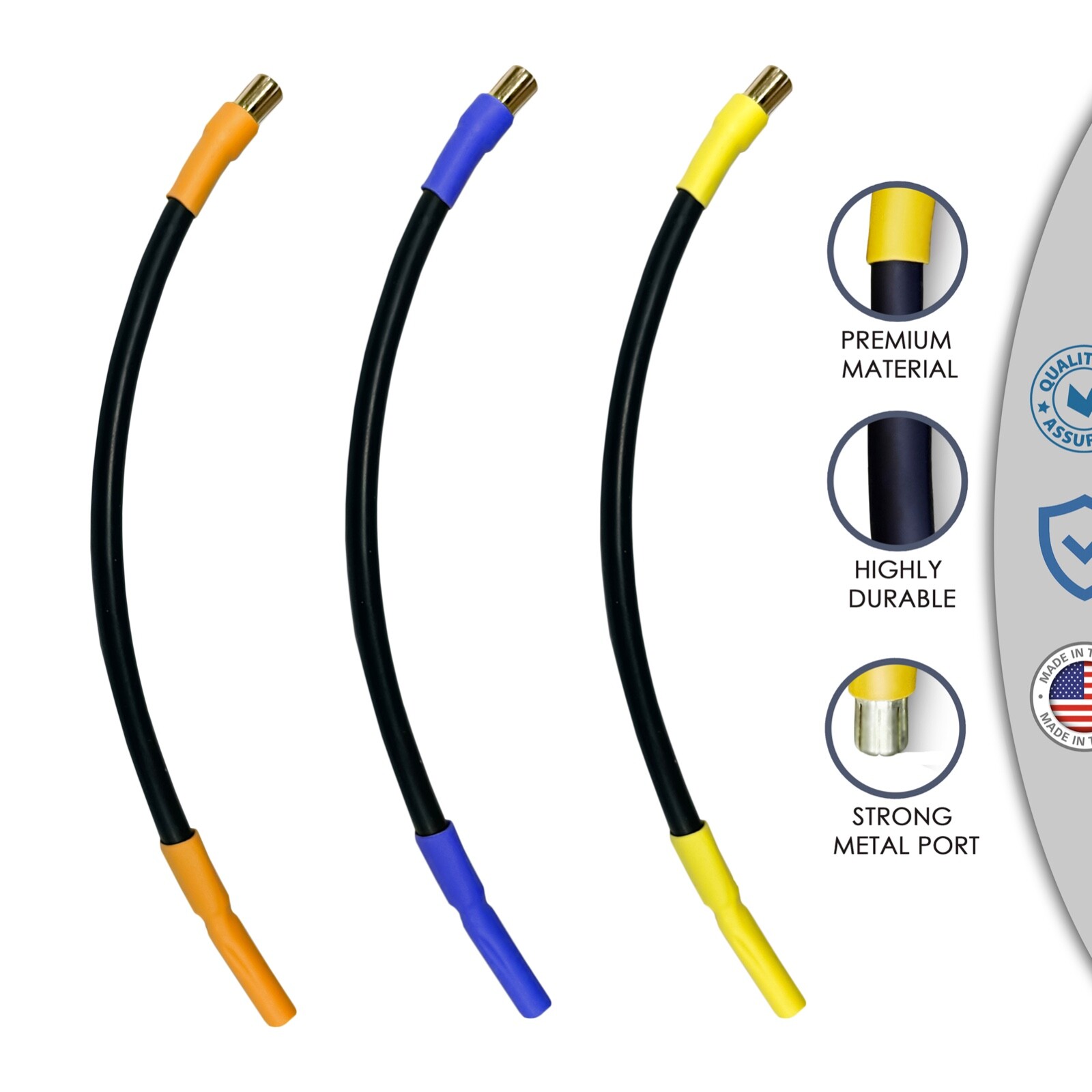 4MM Female Bullet to 6.5MM Male Bullet ESC Extension Leads 10AWG 200C SILICONE