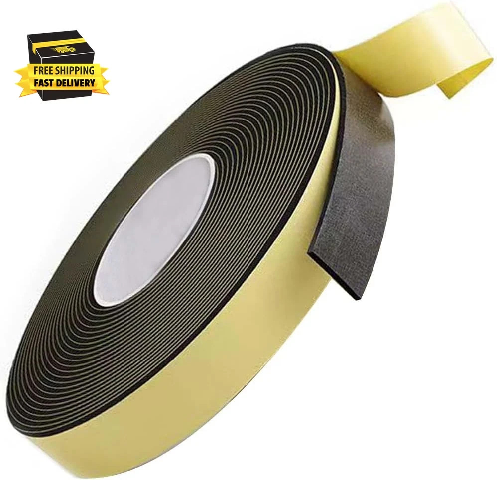 High Density Foam Tape Waterproof Sealing Strip, Single-Sided Adhesive EVA Self