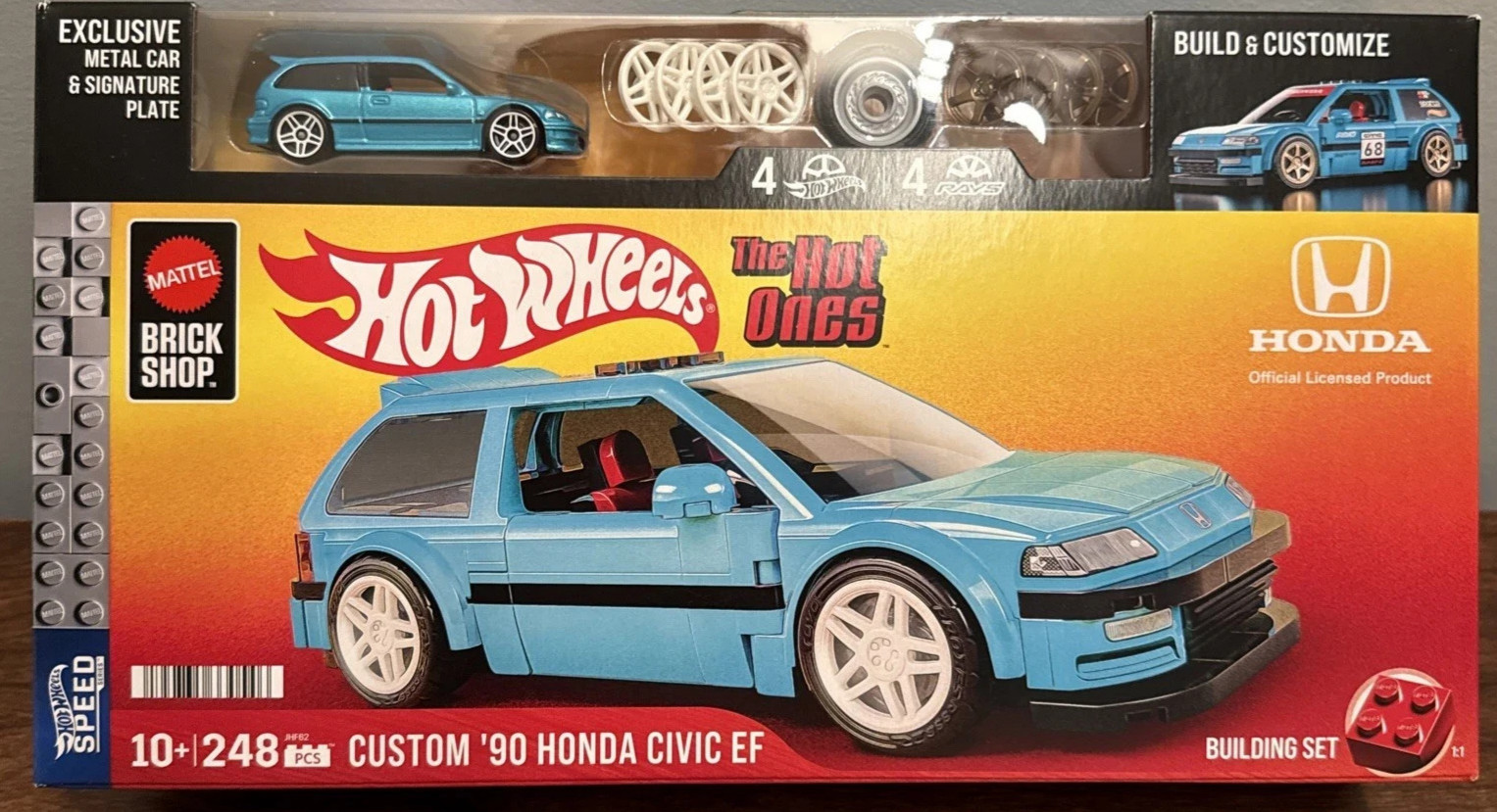 Hot Wheels Brick Shop Custom ’90 Honda Civic EF The Hot Ones Mattel Speed Series