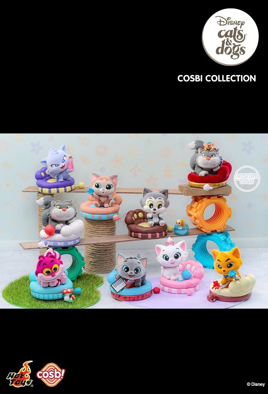 Hot Toys Disney Cats Cosbi Bobble-Head Collection (Full set of 8)