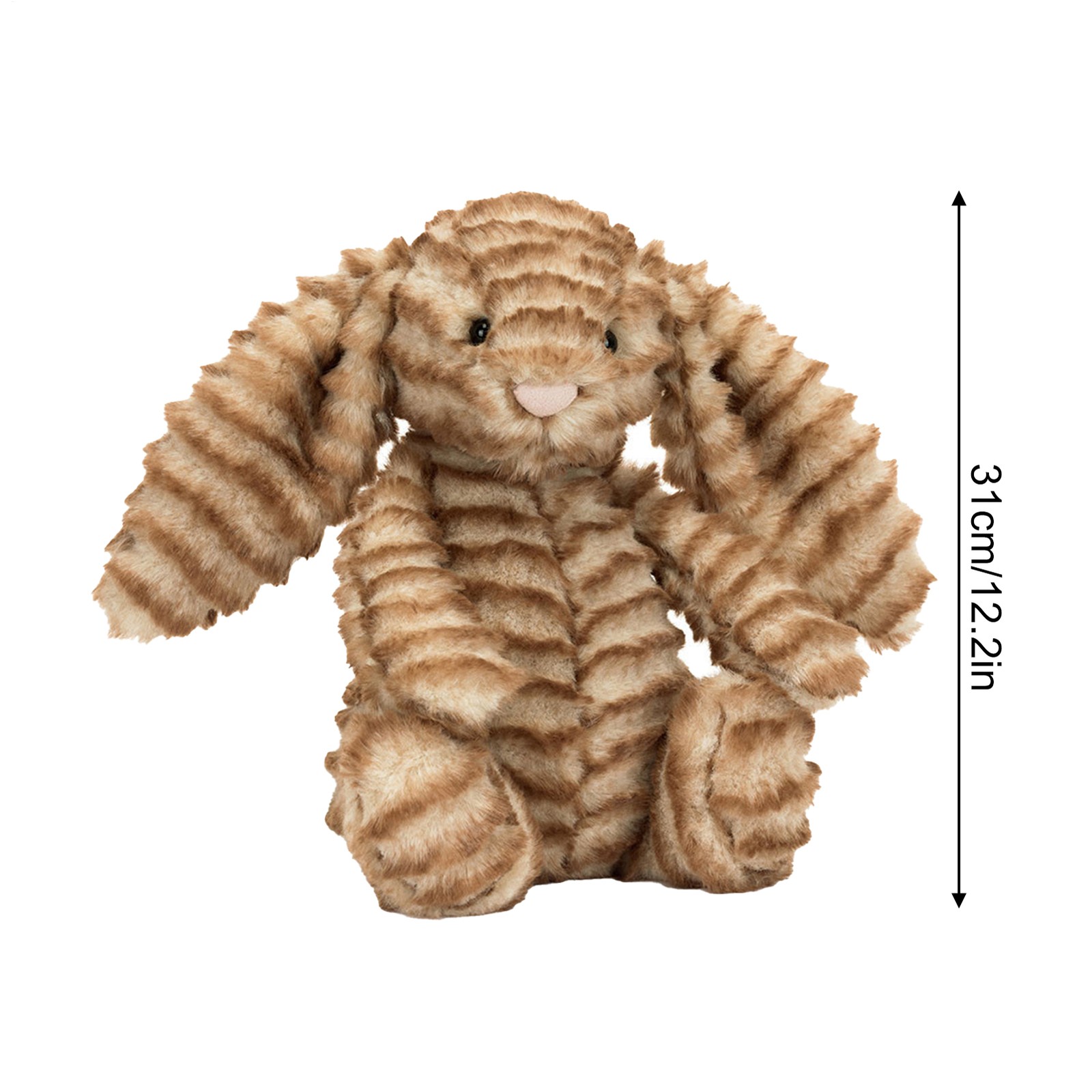 Bashful Luxe Bunny Juniper Cute Bunny Plush with Tiger Skin Pattern