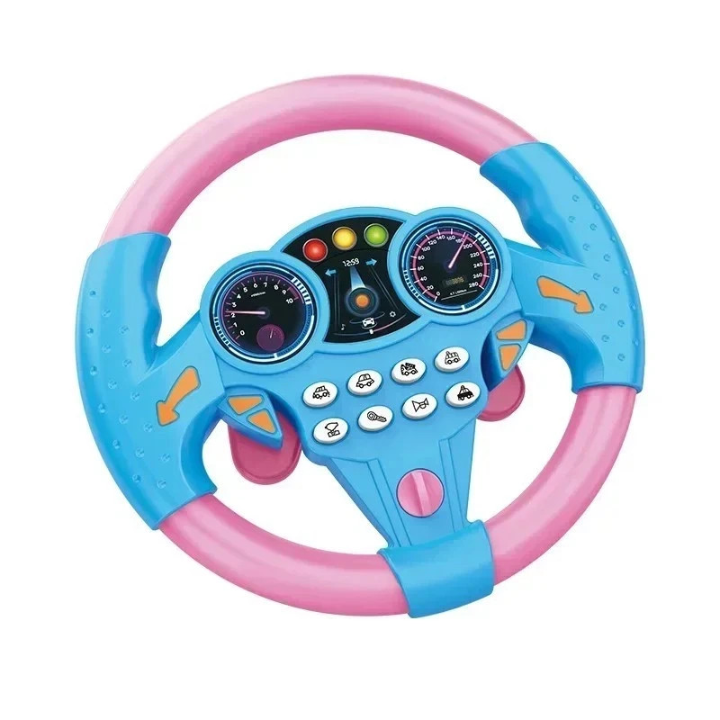 Infant Shining Eletric Simulation Steering Wheel Toy with Light Sound Kids Early