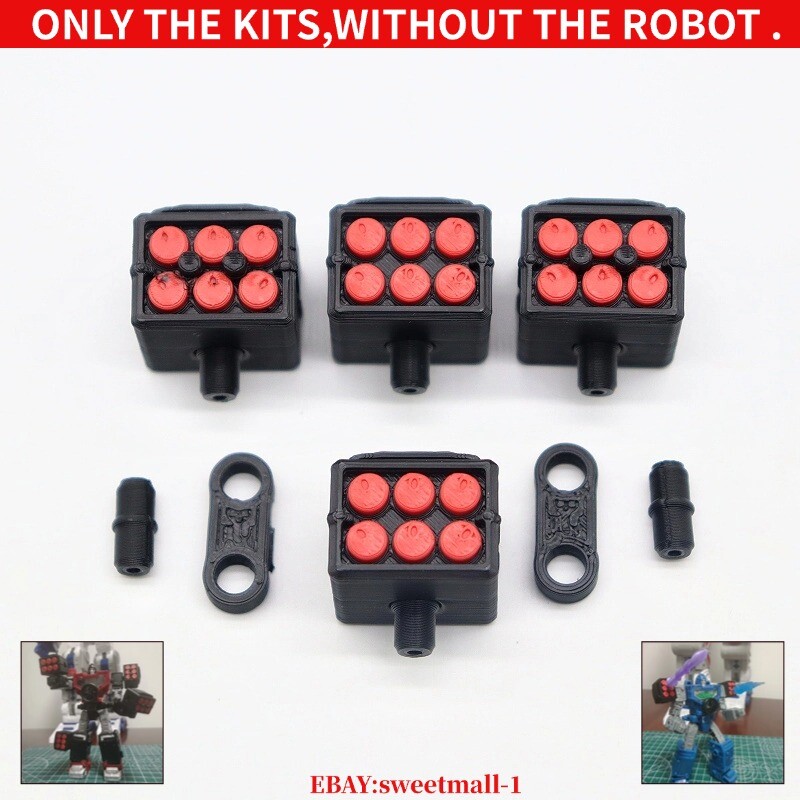 PLA 3D DIY 4pcs Missile Weapon Upgrade Kit For SIEGE Kingdom Legacy 5mm Plug