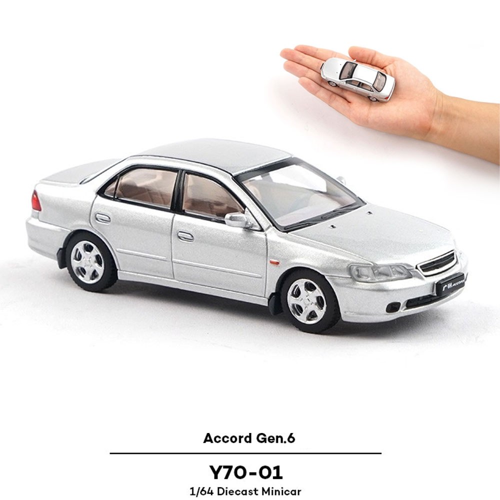 Xcartoys 1:64 Gen.6 Accord Silver Diecast Alloy Model Car Gift for Son