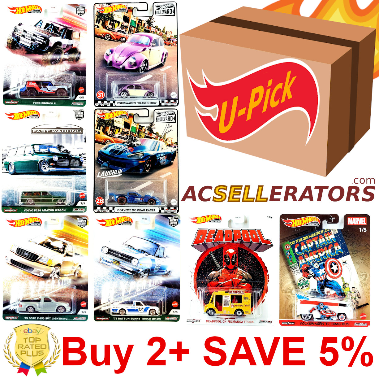 🔥 Hot Wheels 🔥 Premium Car Culture / Pop Culture YOU PICK 🚗🚙 – NEW 2/25 ✅