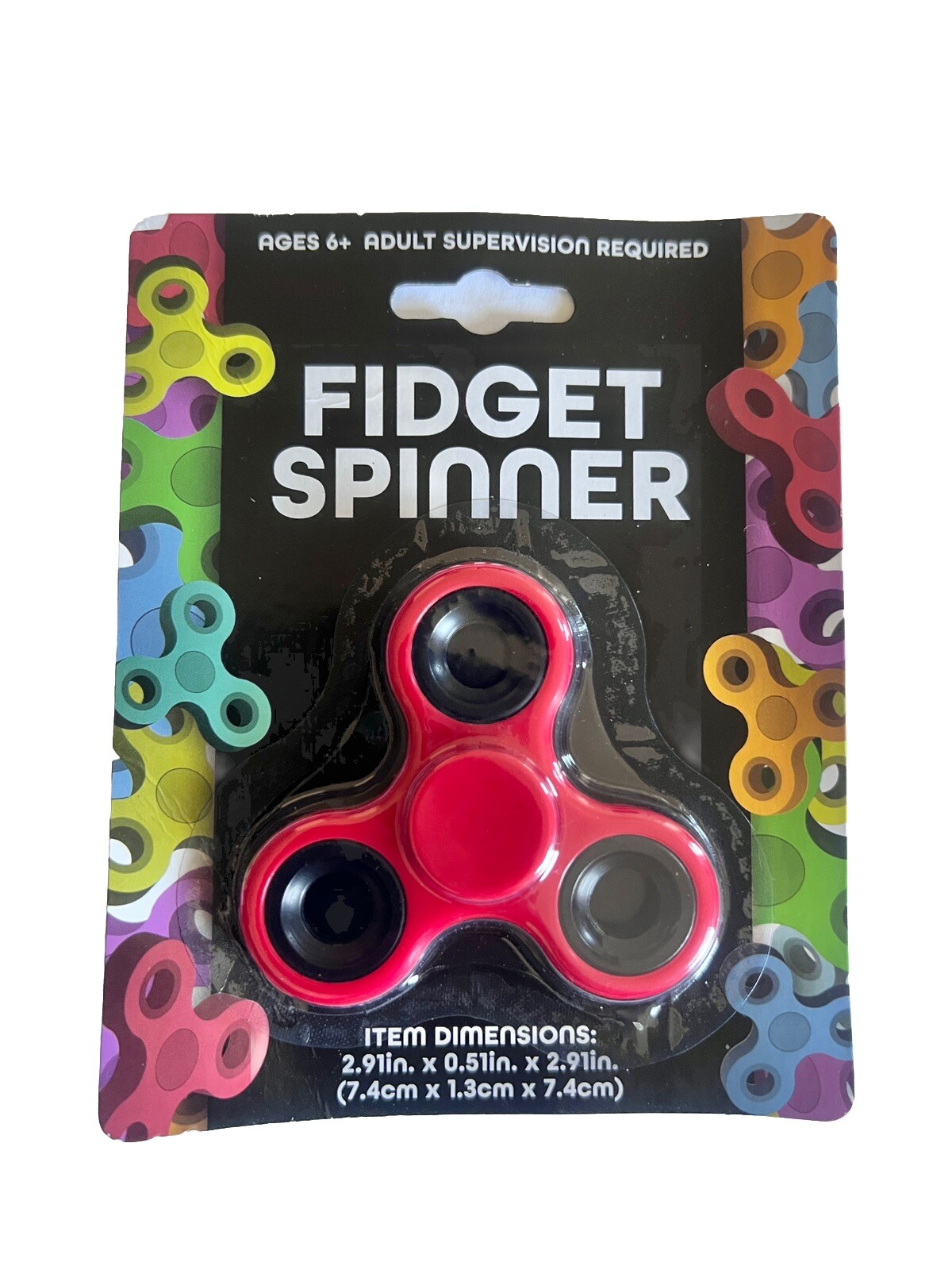 Fidget Spinner Hand Sensory Toy Red Anxiety Stress ADHD Autism 6+ Mental Health
