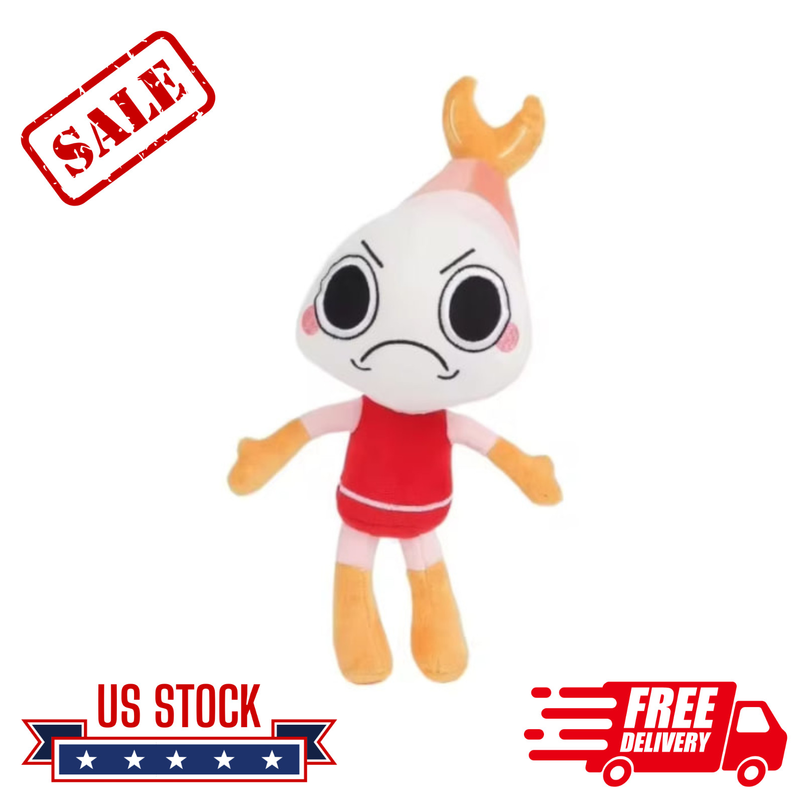 HOT Dandy World Game Plush Shrimpo Figure Stuffed Doll Toy
